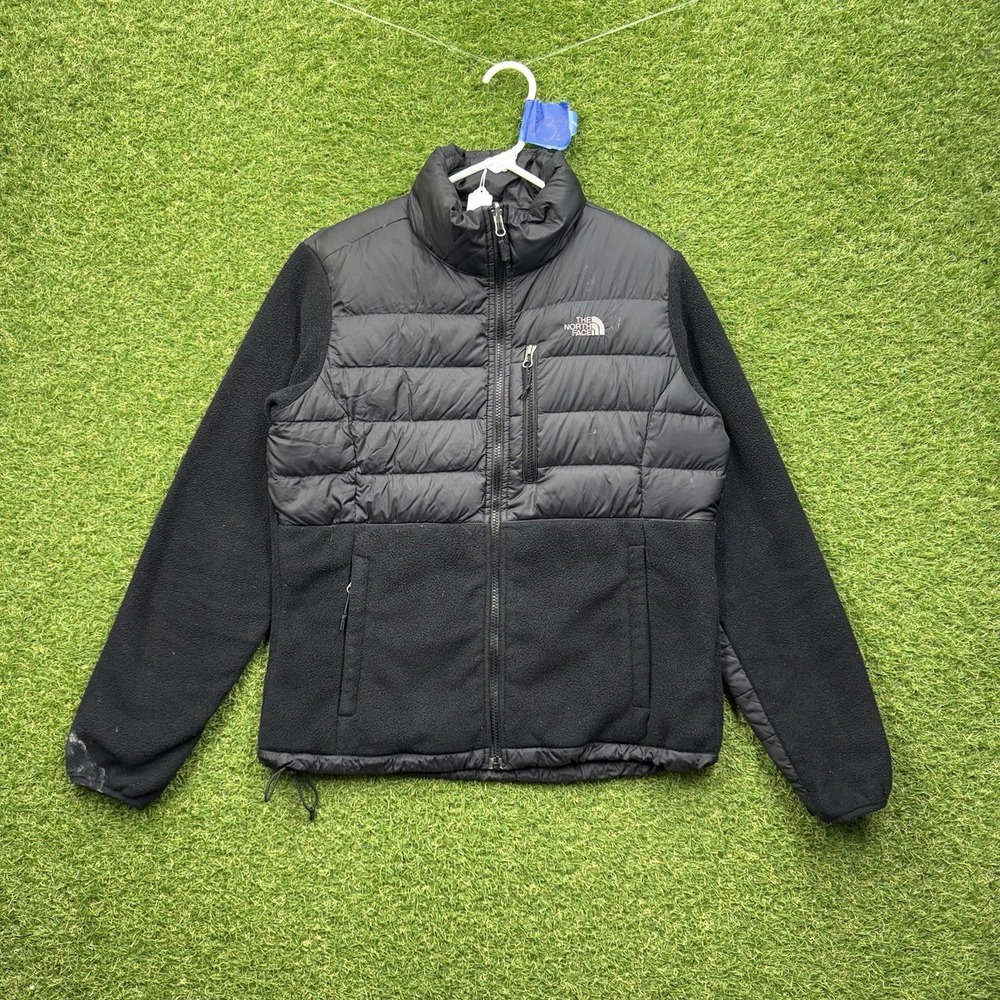 North Face Denali Jacket Womens Medium Polartec 550 Down Fleece Zip Winter Ski